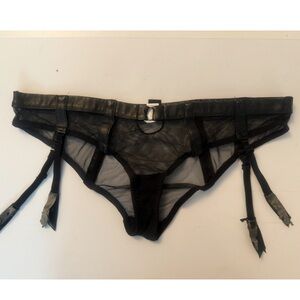 Cute black mesh panties